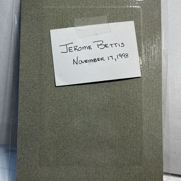 #36 Jerome Bettis Pittsburgh Steelers Autograph 7” X 6” Signed On Nov 17, 1998!! - Picture 3 of 3